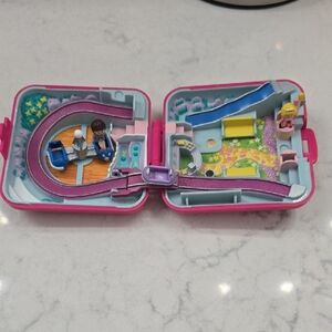 Bluebird 1989 POLLY POCKET Pink and Purple Compact Amusement Park